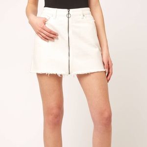 NWT Free people zip it up jean skirt